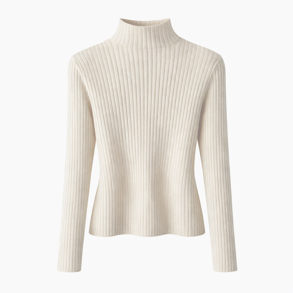ÉMILIE - PULL EN MAILLE CÔTELÉE SLIM