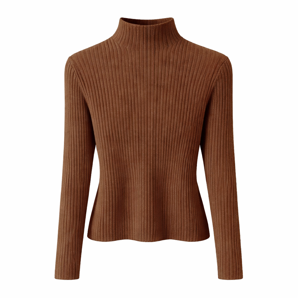 ÉMILIE - PULL EN MAILLE CÔTELÉE SLIM