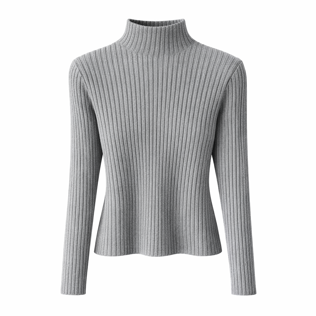 ÉMILIE - PULL EN MAILLE CÔTELÉE SLIM