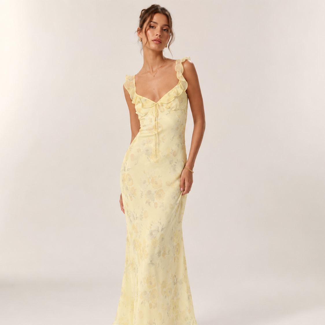 LOUISE – ROBE LONGUE FLEURIE DE PRINTEMPS
