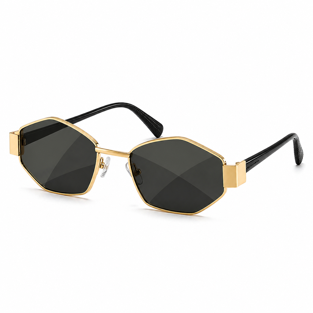 LUNETTES DE SOLEIL VINTAGE POLYGONALES