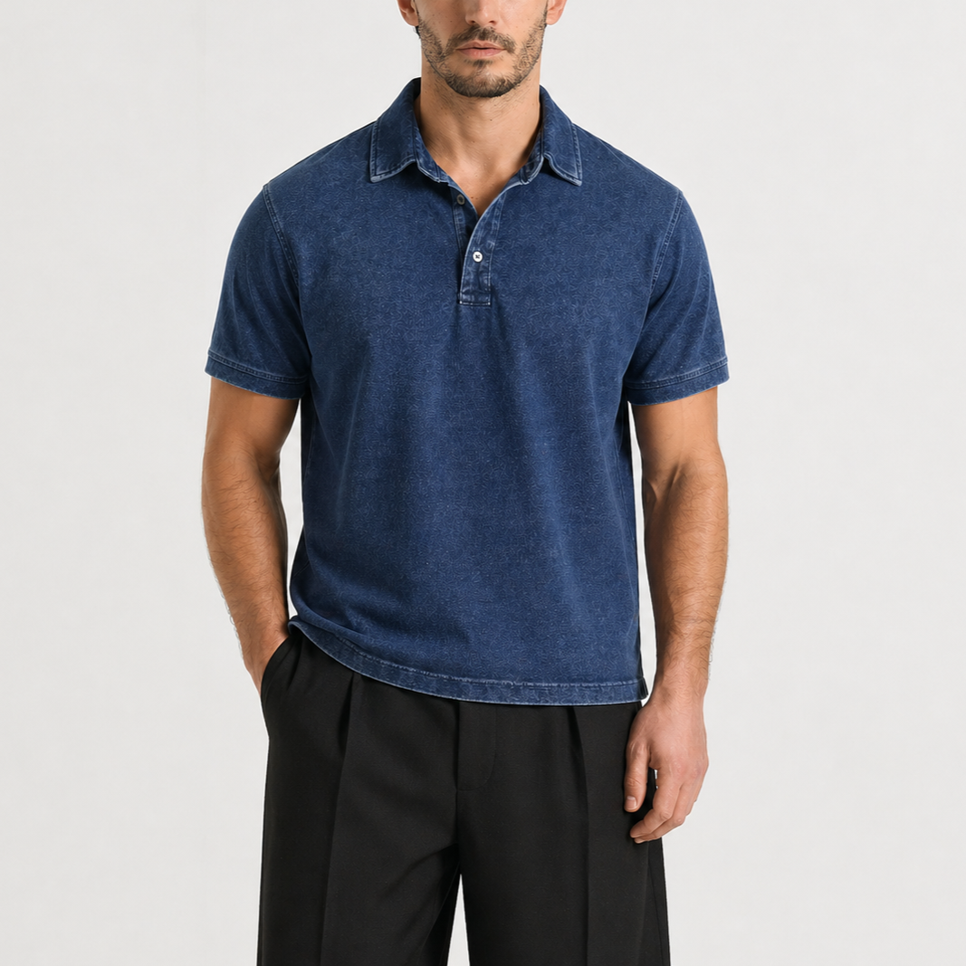 LOUIS – POLO CLASSIQUE DÉLAVÉ