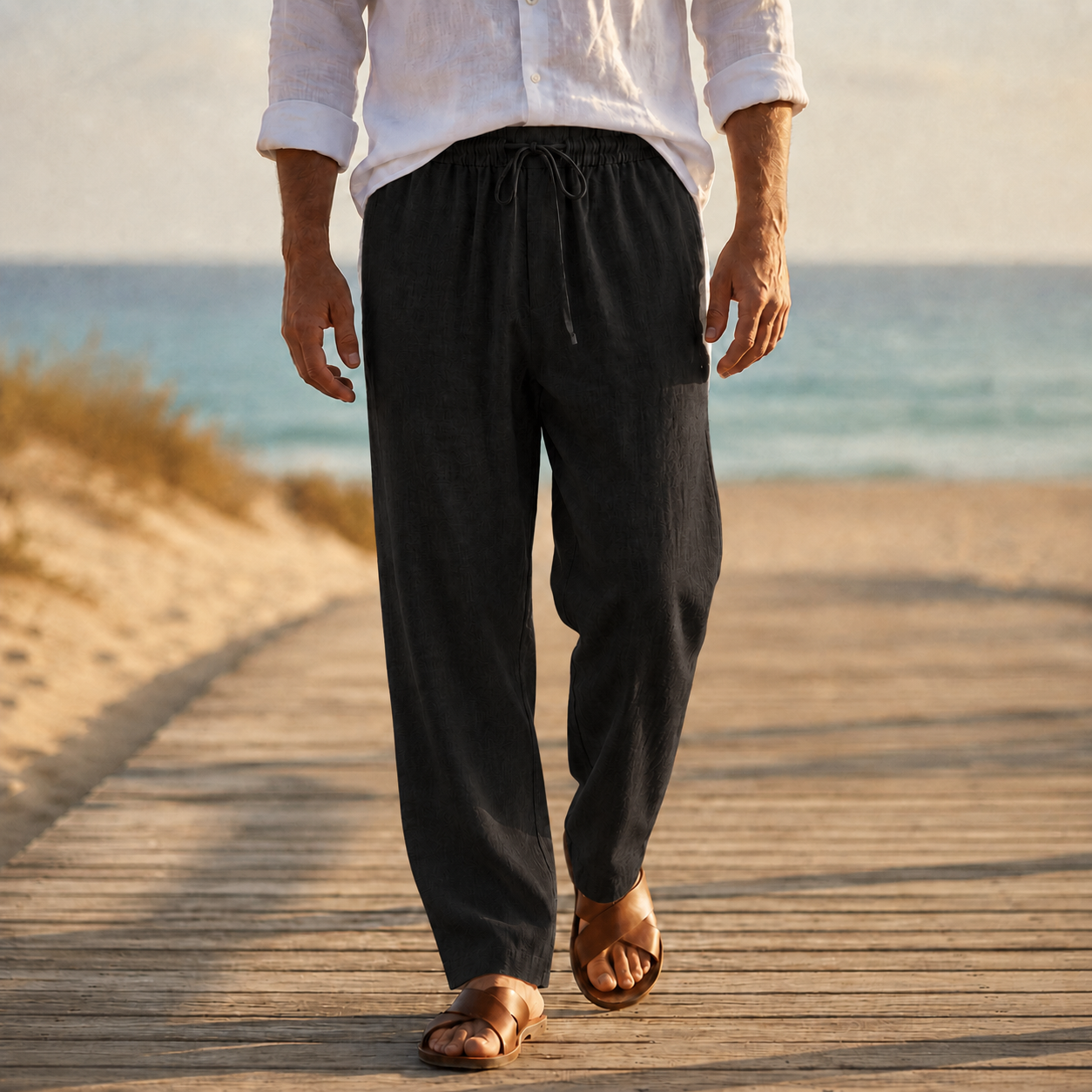FRANÇOIS - PANTALON EN LIN AÉRÉ