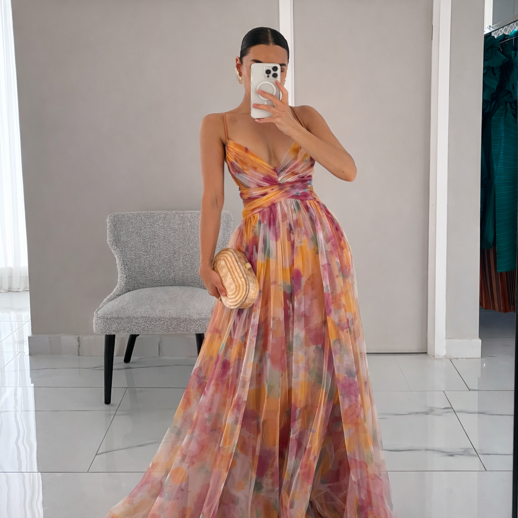 LAURA - ROBE LONGUE FLORALE