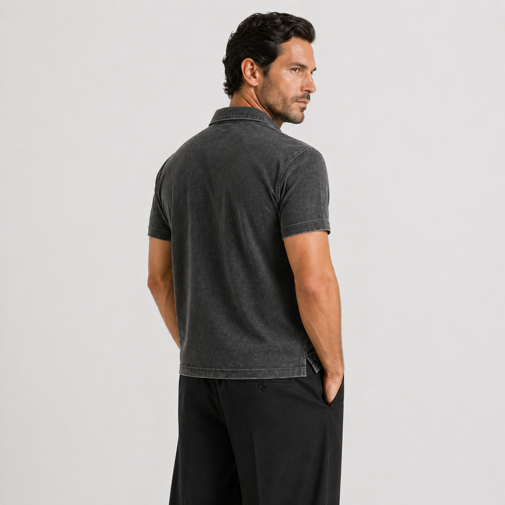 LOUIS – POLO CLASSIQUE DÉLAVÉ