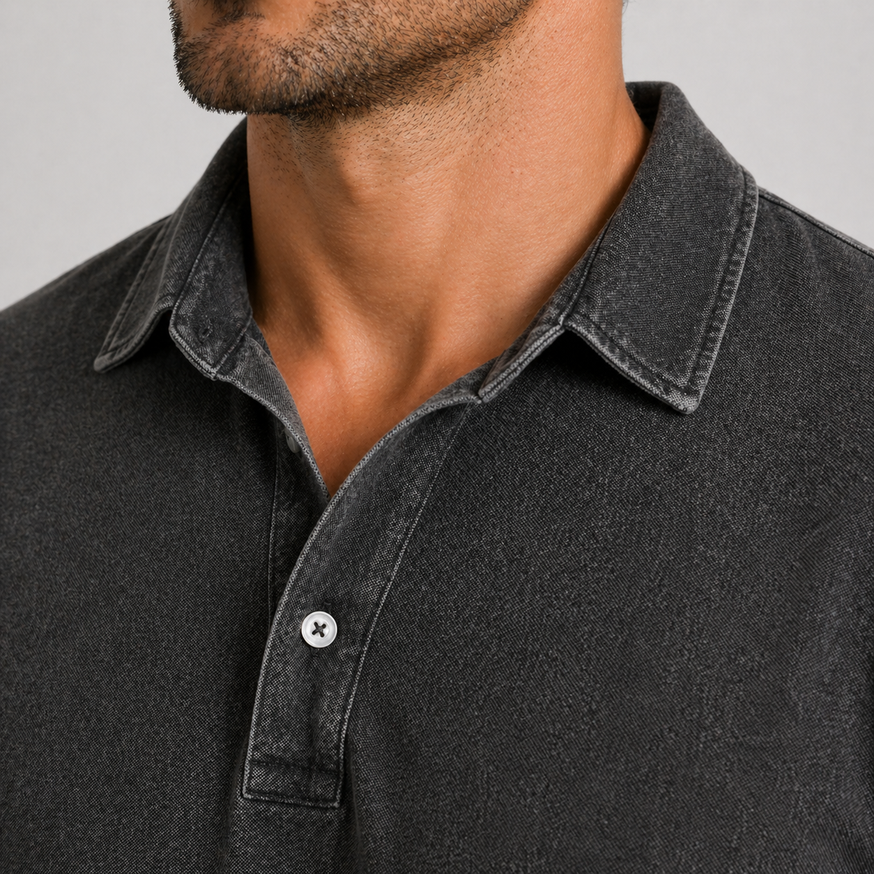 LOUIS – POLO CLASSIQUE DÉLAVÉ