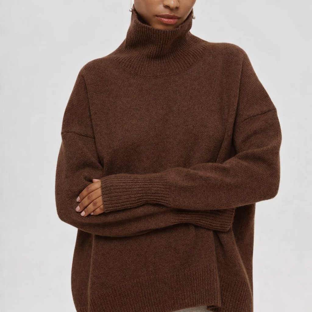 PULL EN MAILLE DE LUXE À COL ROND