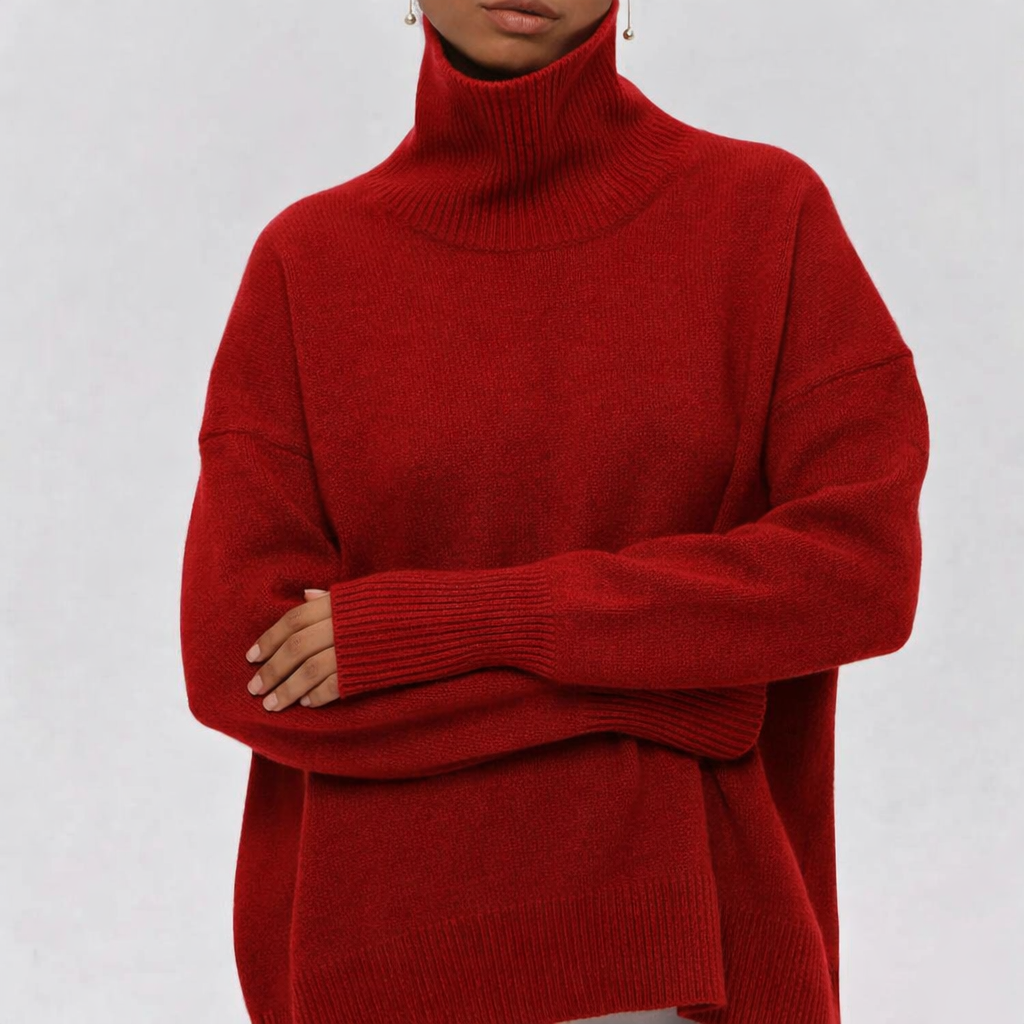 PULL EN MAILLE DE LUXE À COL ROND