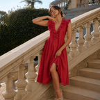 ROBE MAXI SANS MANCHES ÉLÉGANTE