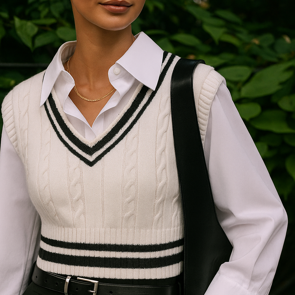 EMMA - GILET EN MAILLE