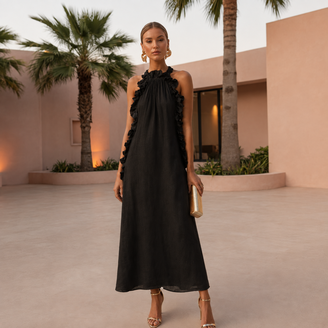 MADELEINE - ROBE LONGUE AVEC POCHES