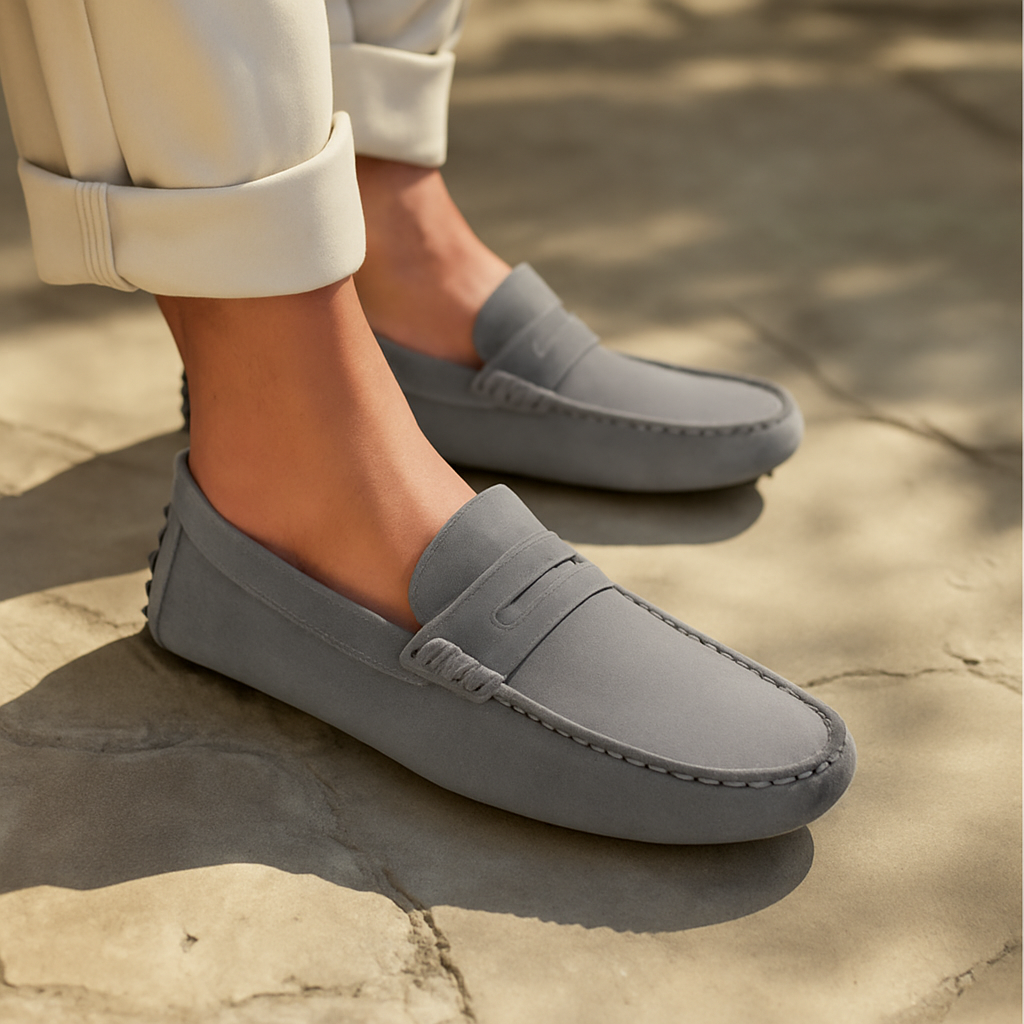 MOCASSINS EN DAIM SUÈDE