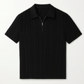 POLO EN MAILLE À ZIP