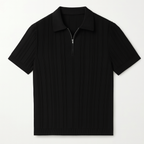 POLO EN MAILLE À ZIP