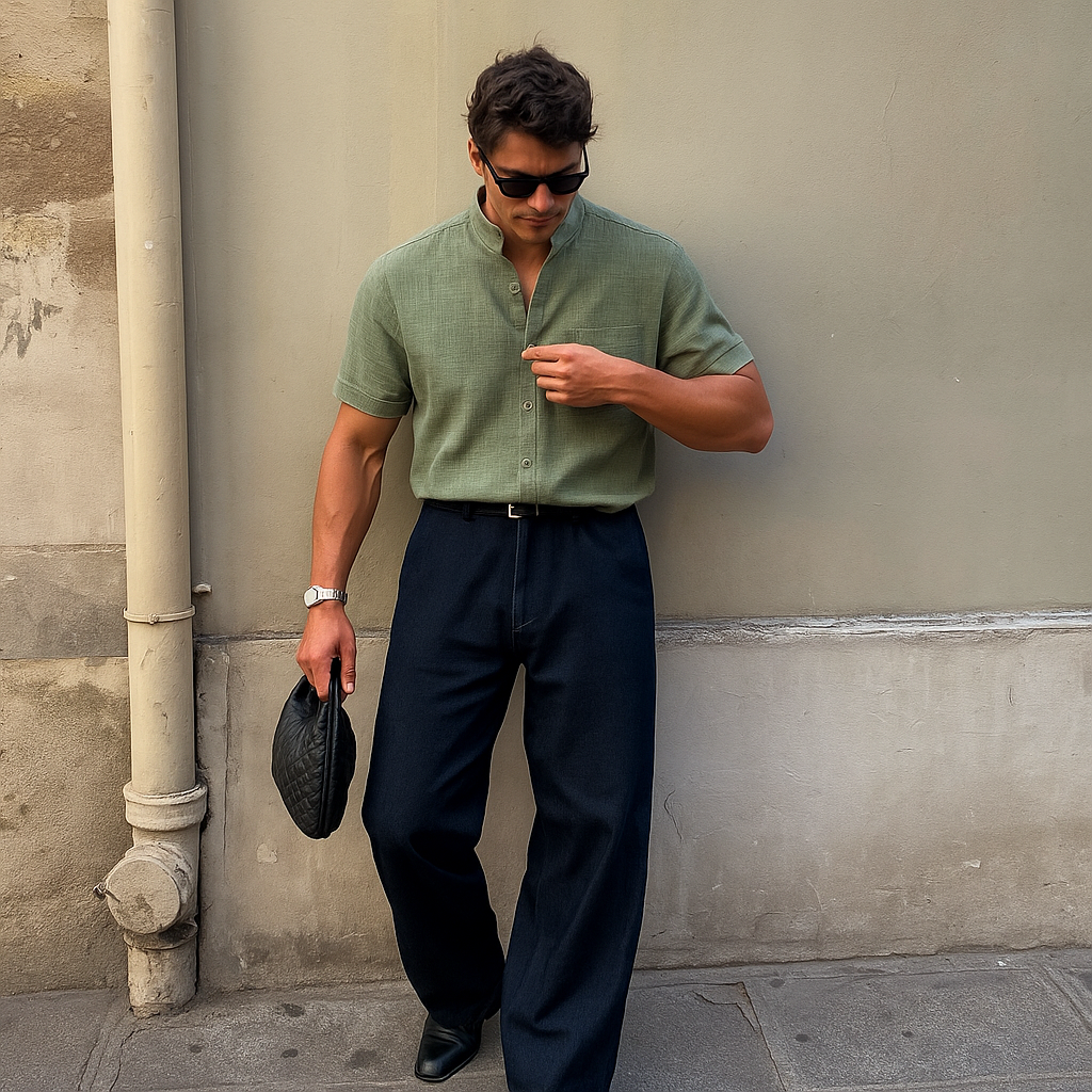 CHEMISE DE PLAGE EN LIN