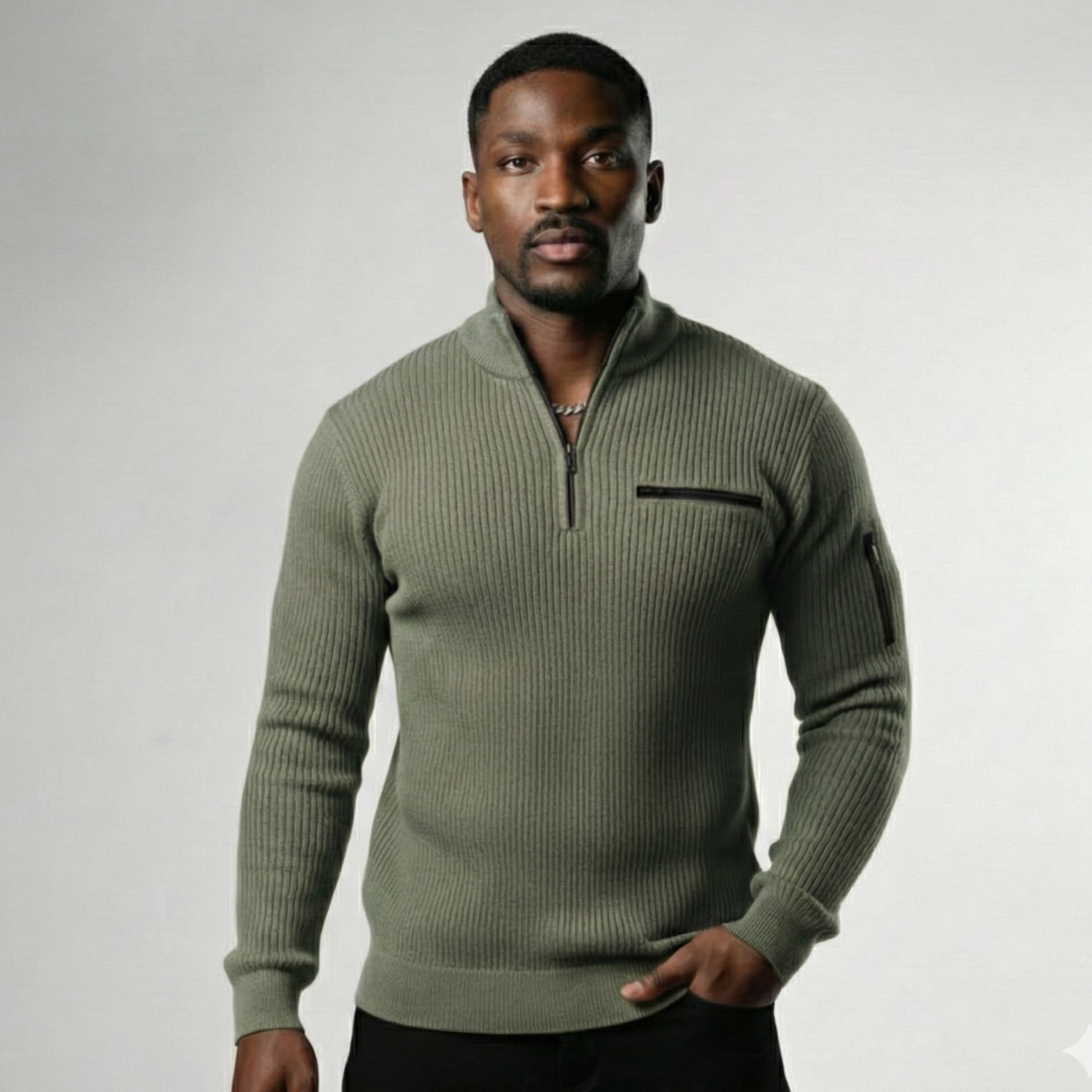 JULES - CHEMISE À MANCHES LONGUES ZIPPÉE