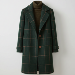 JADE - MANTEAU À CARREAUX CLASSIQUE