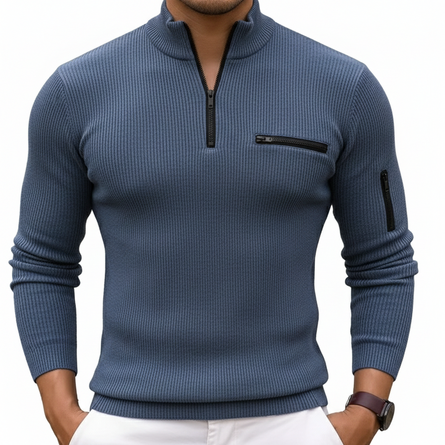 JULES - CHEMISE À MANCHES LONGUES ZIPPÉE