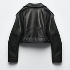 VESTE BIKER OVERSIZE COURTE