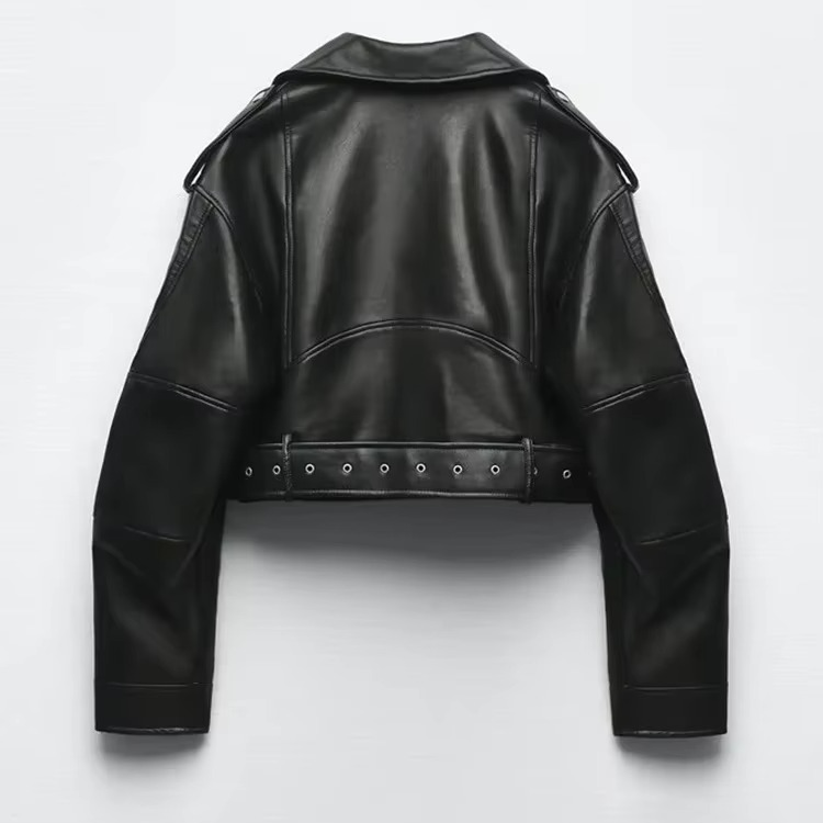 VESTE BIKER OVERSIZE COURTE