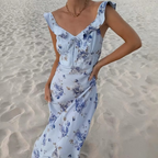 LOUISE – ROBE LONGUE FLEURIE DE PRINTEMPS