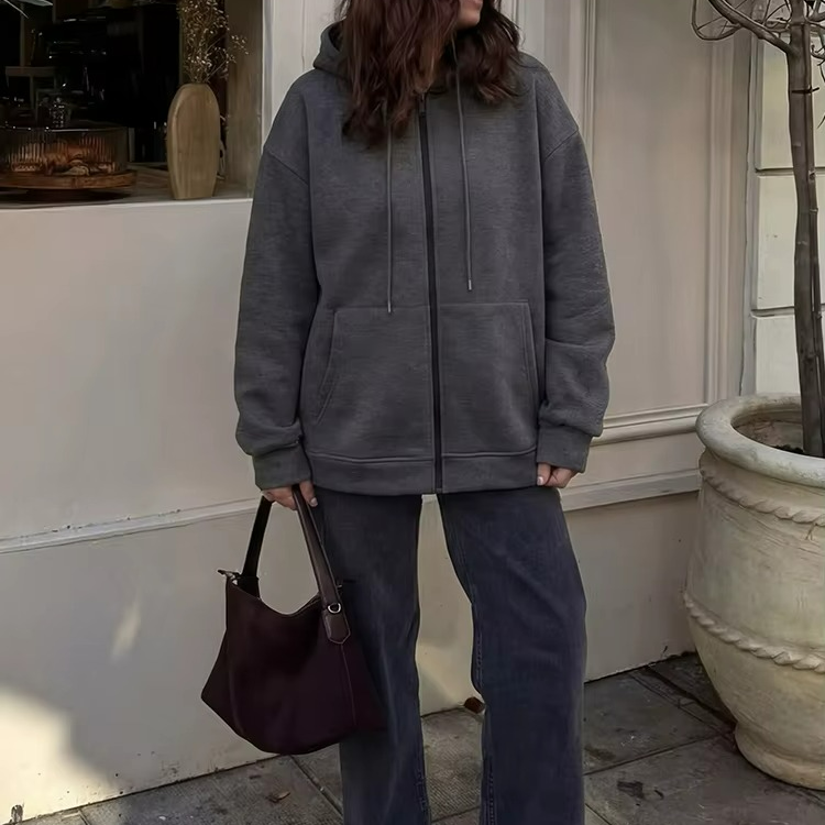 SWEAT À CAPUCHE ZIPPÉ CASUAL