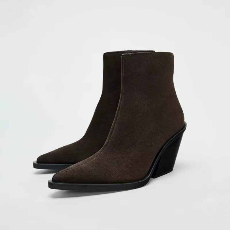 BOTTINES À TALON COMPENSÉ POINTU MIDNIGHT LUXE