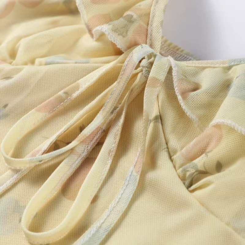 LOUISE – ROBE LONGUE FLEURIE DE PRINTEMPS