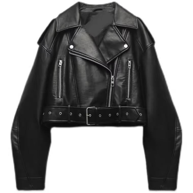 VESTE BIKER OVERSIZE COURTE