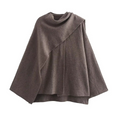 VESTE-ÉCHARPE EN MAILLE OVERSIZE ÉLÉGANTE