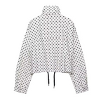 VESTE COURTE ÉLÉGANTE À POIS