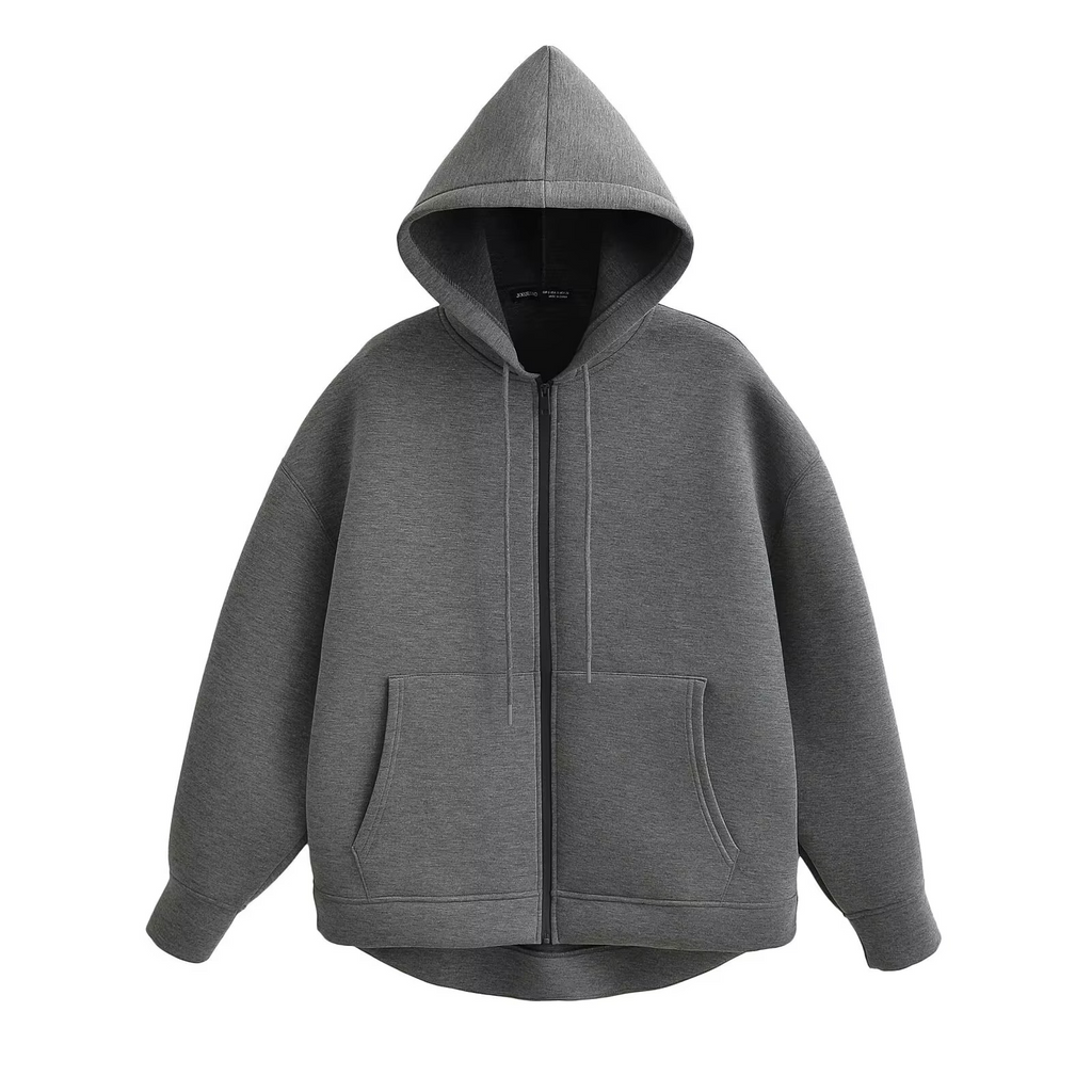 SWEAT À CAPUCHE ZIPPÉ CASUAL
