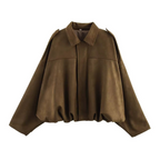 LUCIE - VESTE BOMBER EFFET DAIM