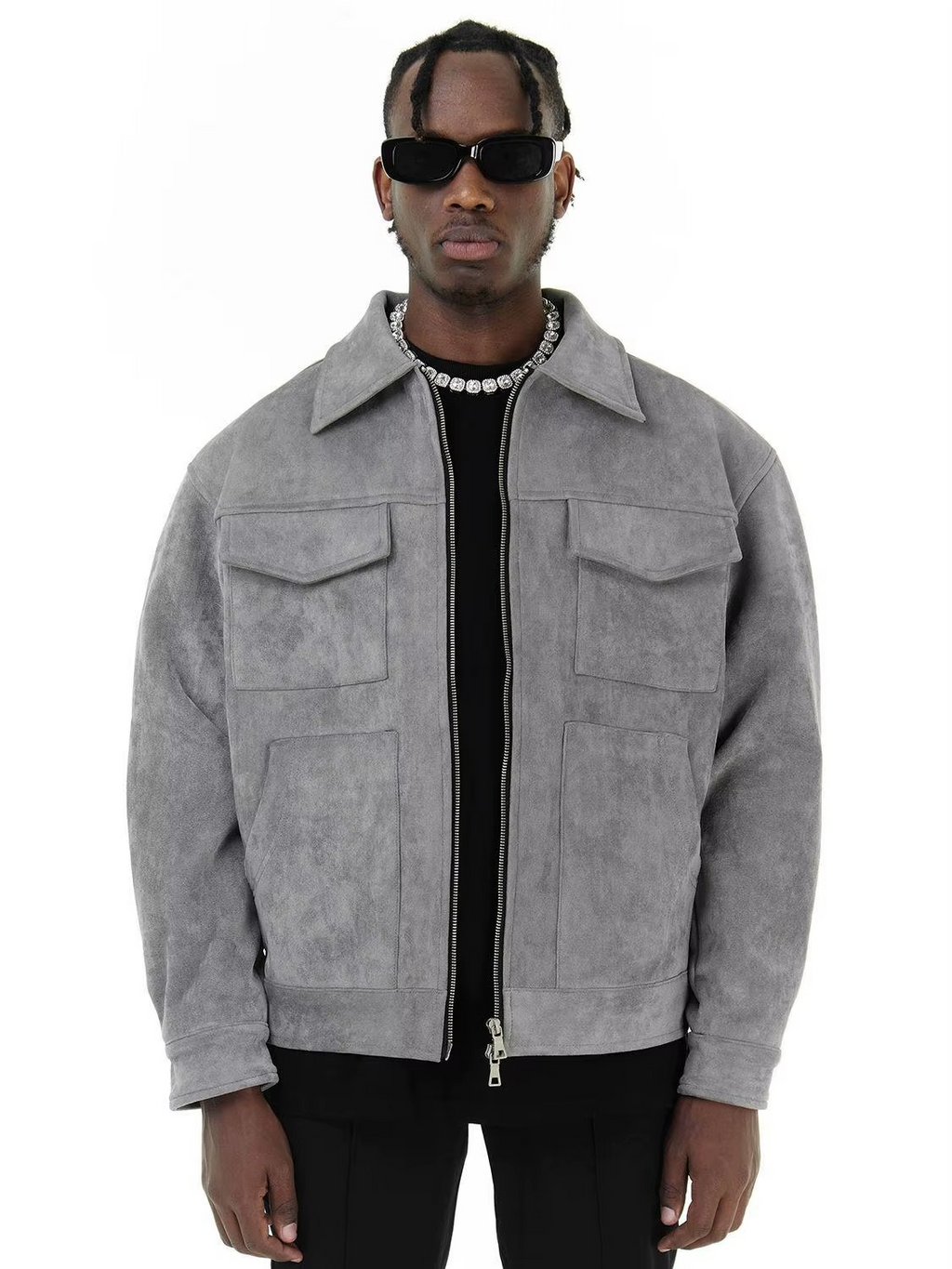 URBANEDGE™ - VESTE STREET OVERSIZE EN DAIM