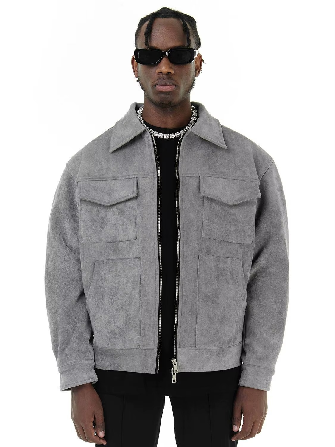 URBANEDGE™ - VESTE STREET OVERSIZE EN DAIM