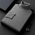 HUGO - PULL EN MAILLE À COL ROULÉ