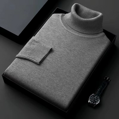 HUGO - PULL EN MAILLE À COL ROULÉ