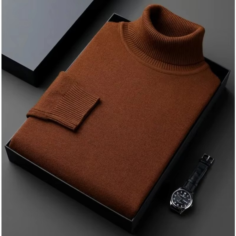 HUGO - PULL EN MAILLE À COL ROULÉ