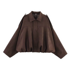 LUCIE - VESTE BOMBER EFFET DAIM