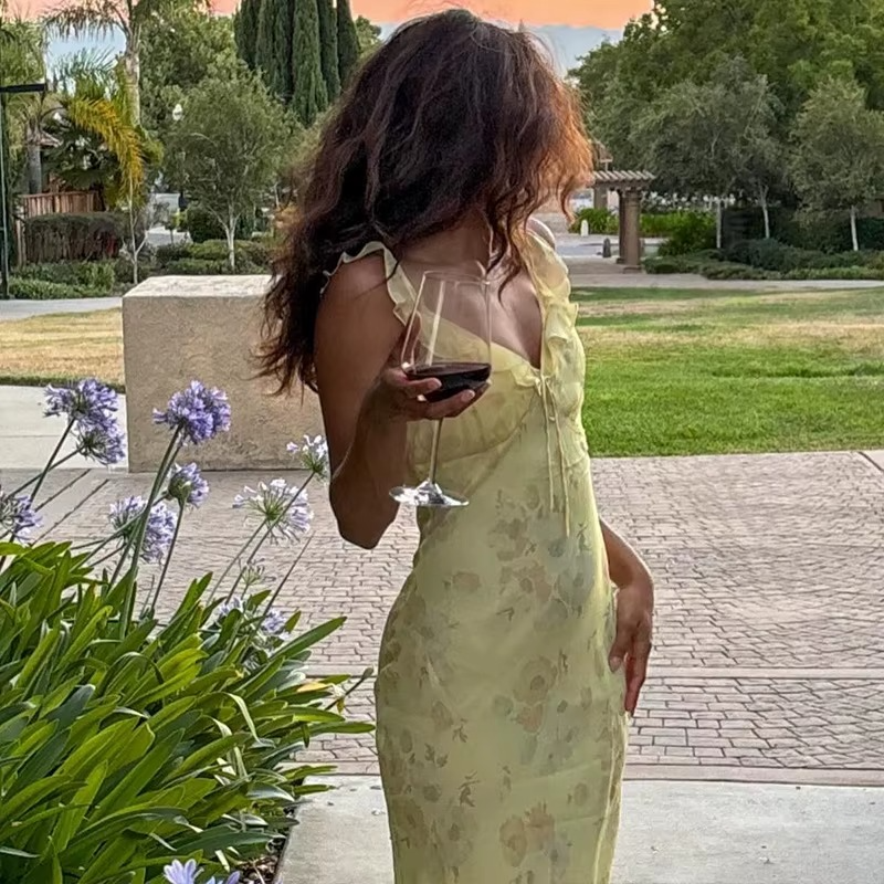 LOUISE – ROBE LONGUE FLEURIE DE PRINTEMPS