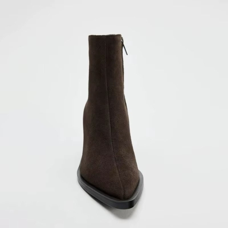 BOTTINES À TALON COMPENSÉ POINTU MIDNIGHT LUXE