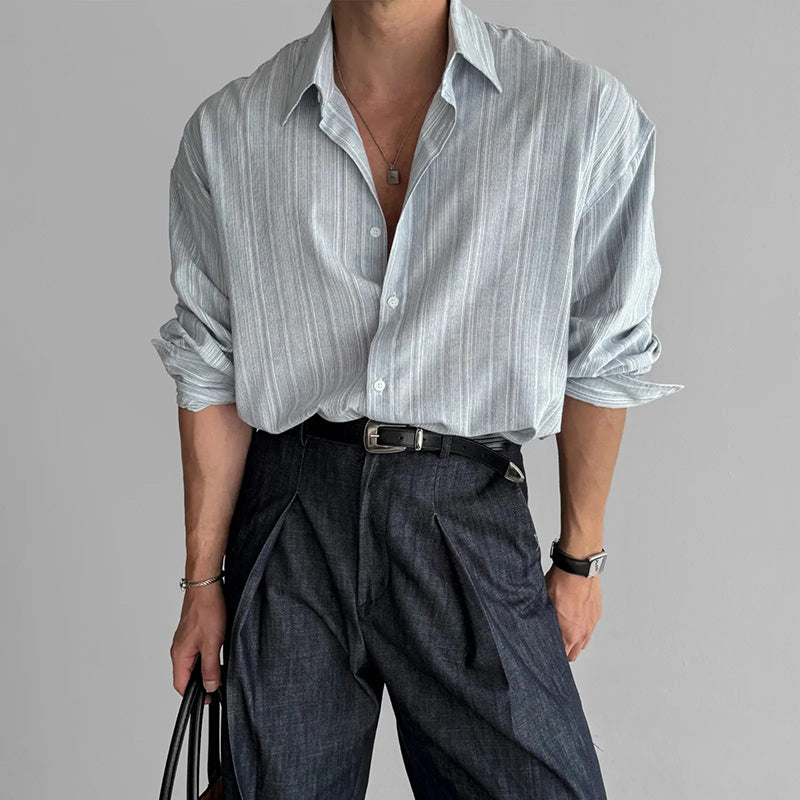 CHEMISE RAYÉE EN LIN