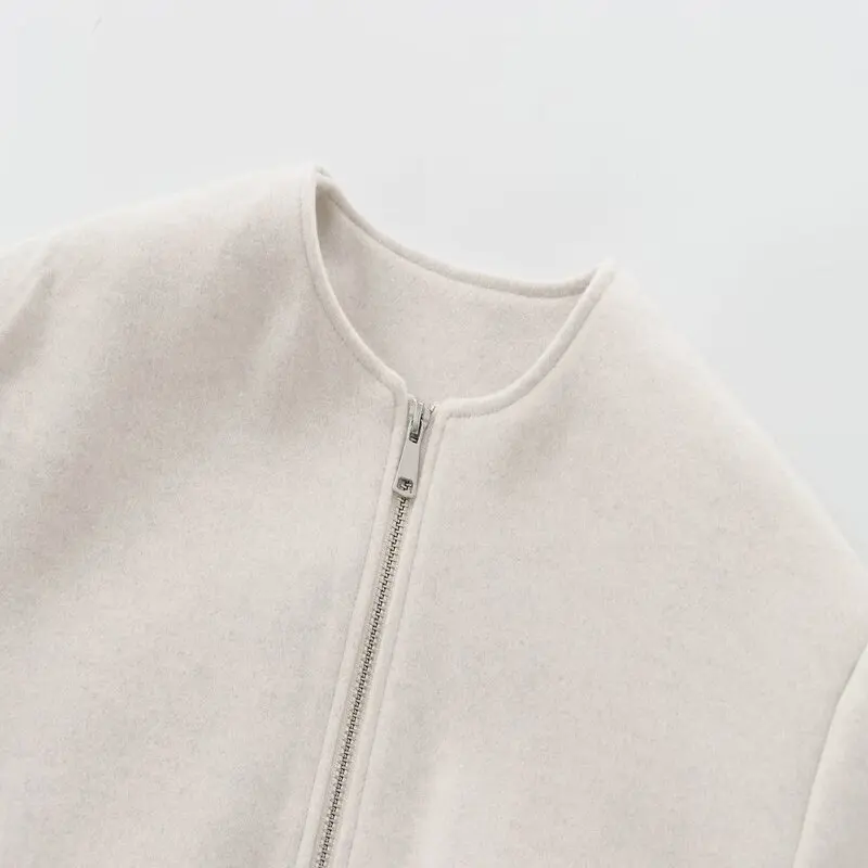 VESTE BOMBER COURTE ZIPPÉE