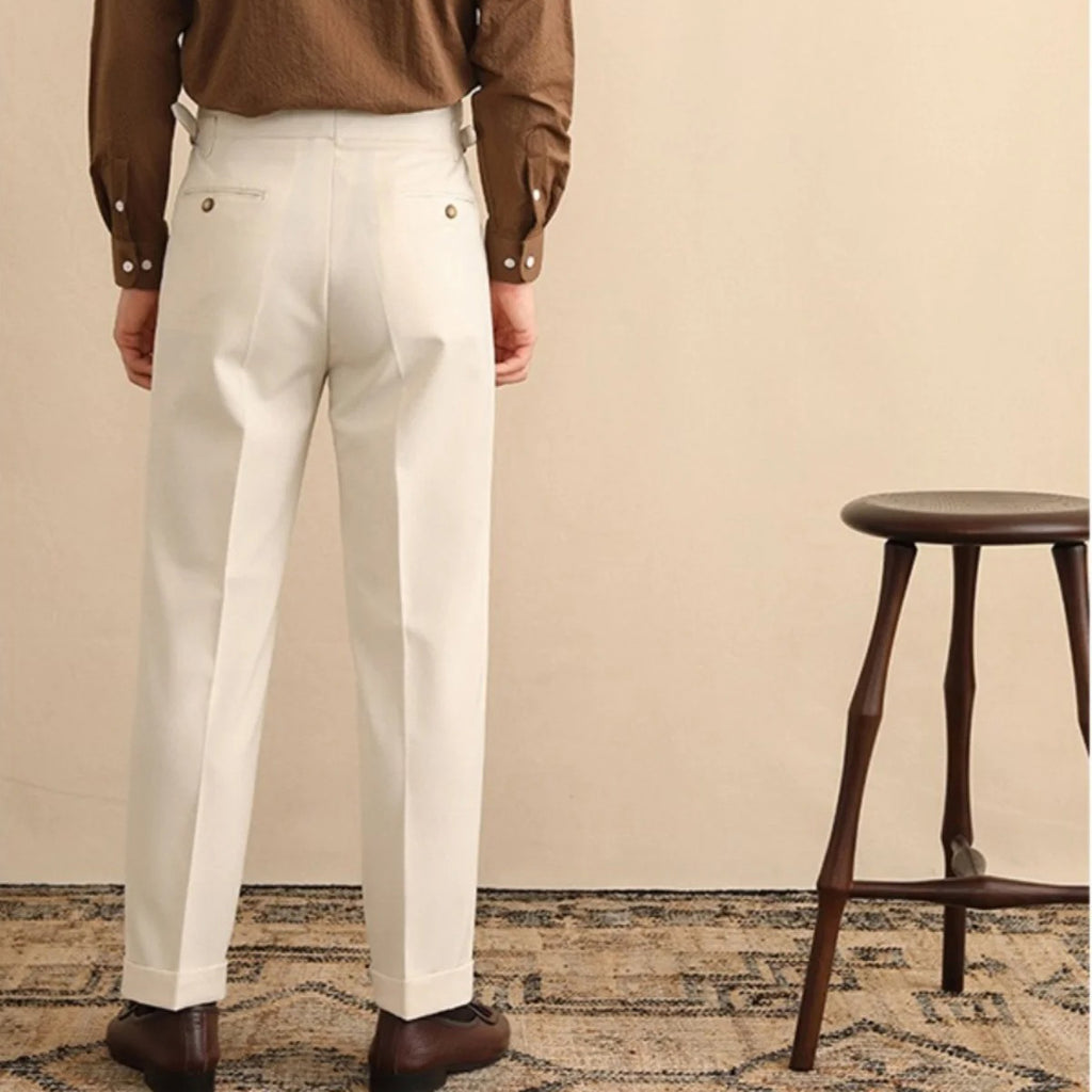 PANTALON TAILLE HAUTE WALL STREET