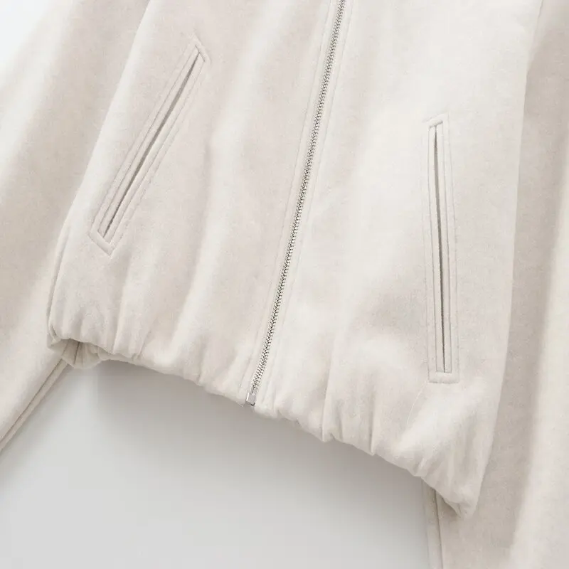 VESTE BOMBER COURTE ZIPPÉE