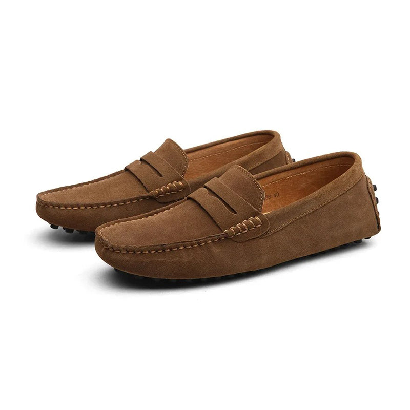 MOCASSINS EN DAIM SUÈDE