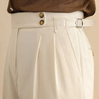 PANTALON TAILLE HAUTE WALL STREET