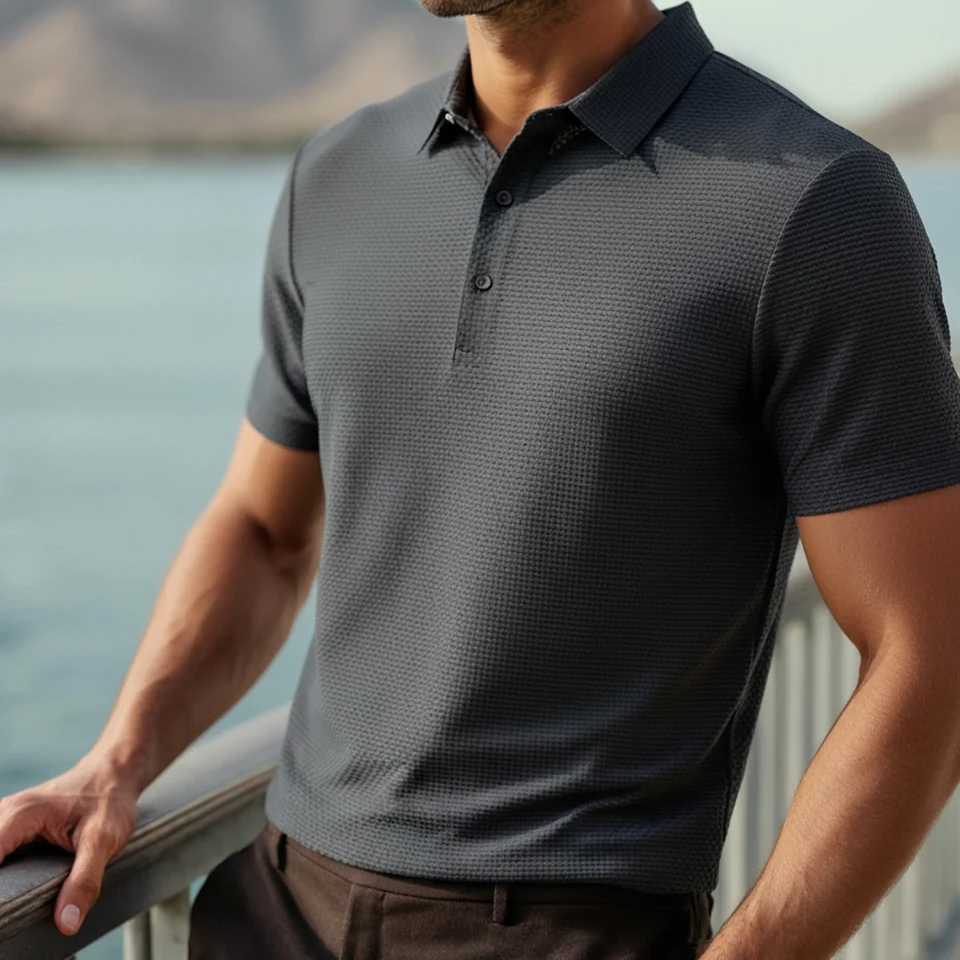 POLO TEXTURÉ AERO WEAVE