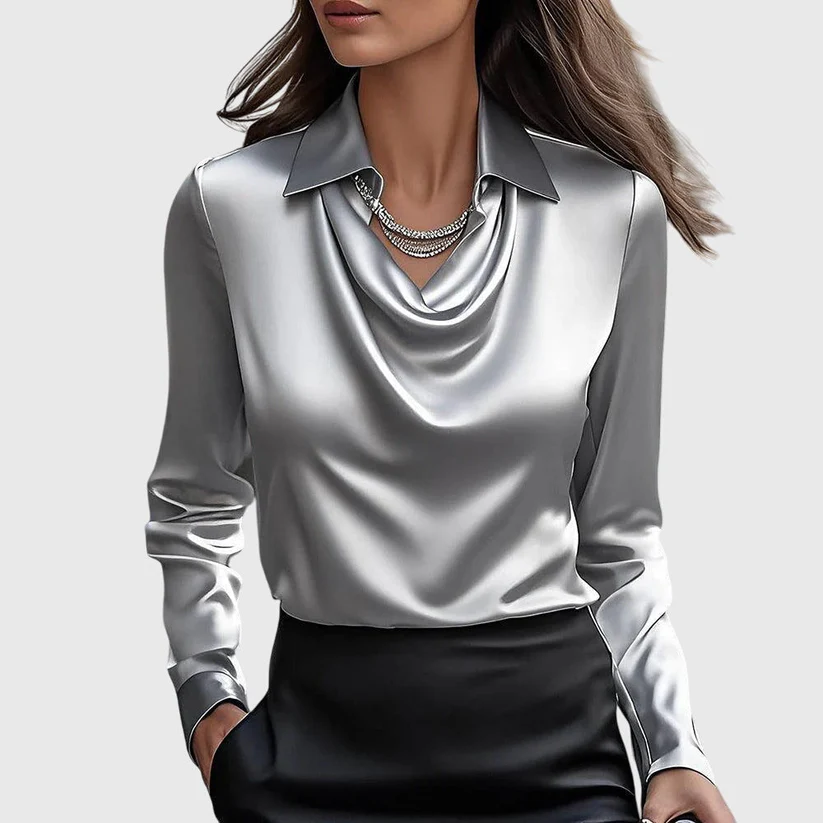 MANON- BLOUSE EN SATIN ÉLÉGANTE