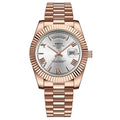 MONTRE GENÈVE OR ROSE (JOUR-DATE)